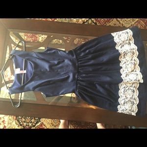 Navy baby doll dress